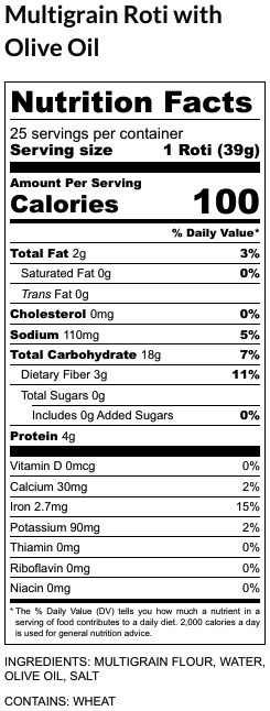 Multigrain with olive oil