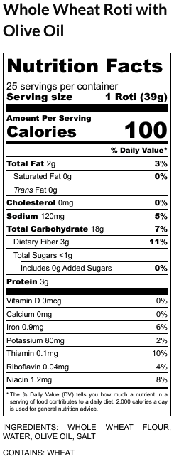 Whole Wheat with olive oil